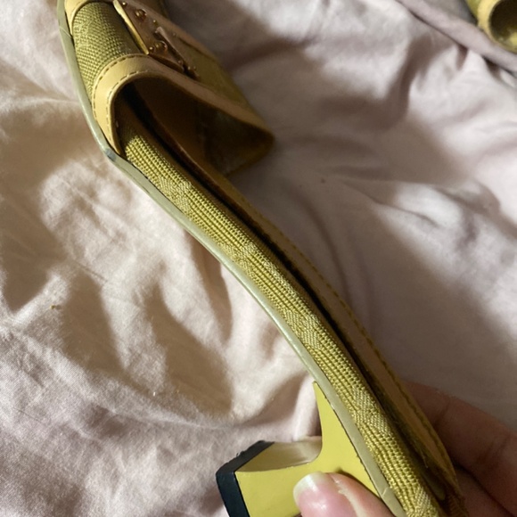 Louis Vuitton Canvas Denim Kitten Heels - Picture 3 of 5